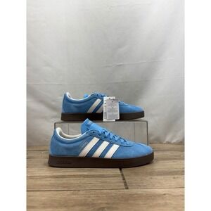 Adidas VL Court 2.0 Mens Light Blue White Athletic Sneakers Shoes